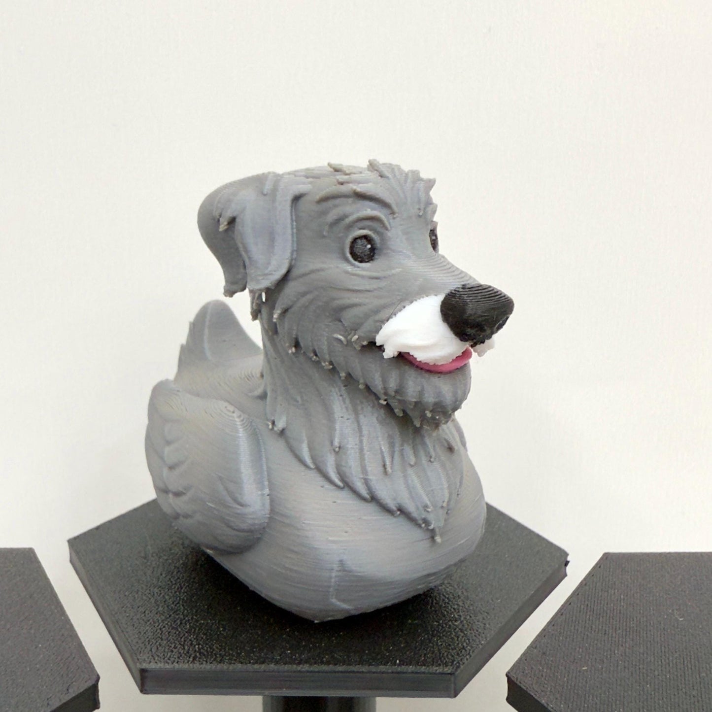 Wolfhound Dog Duck Figurine | Irish Wolfhound, Otterhound, Borzoi, Terrier Mix Gift | Jeep Dashboard Duck | 3D Printed Collectible