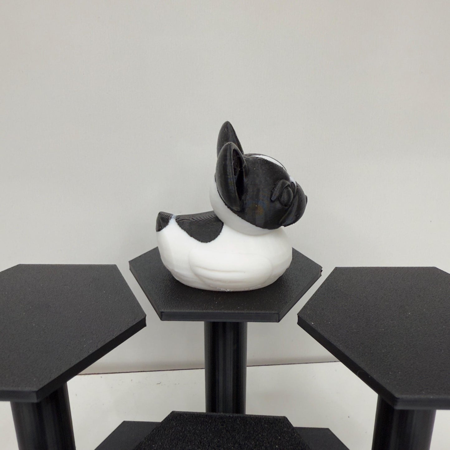 French Bulldog Duck Figurine | 3D Printed Frenchie Decor for Desk, Jeep Dash & Cruise Cabin | Dog Lover Gift Collectible