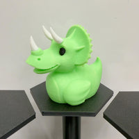 Dinosaur Duck Figurines | T-Rex, Triceratops, Pterodactyl, Brontosaurus | Jeep Dashboard Duck | Cute Dino Desk Decor | Gift For Dino Lover