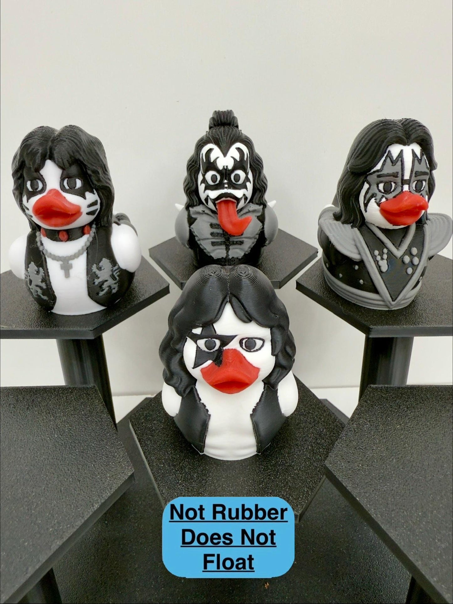 KISS-Inspired Rock Band Ducks | Limited Edition 3D Printed Collectibles
