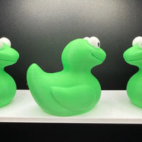 Lizard meme duck on a car dashboard