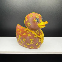 3D printed luxury handbag duck with padlock chain detail