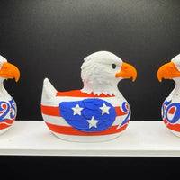 America 250 eagle duck on display