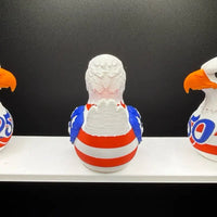 Red white and blue eagle duck dashboard decor